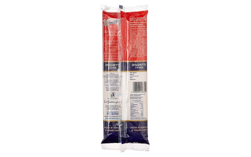Gustora Spaghetti Pasta    Pack  500 grams